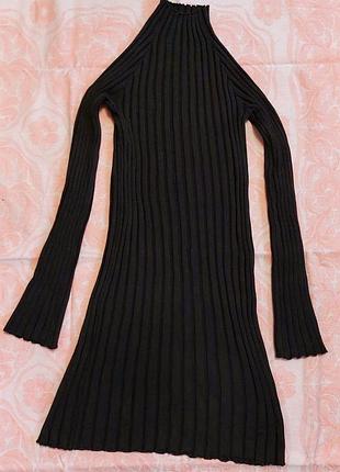 Платье теплое с длинным рукавом