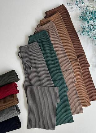 Брюки из теплого рубчика