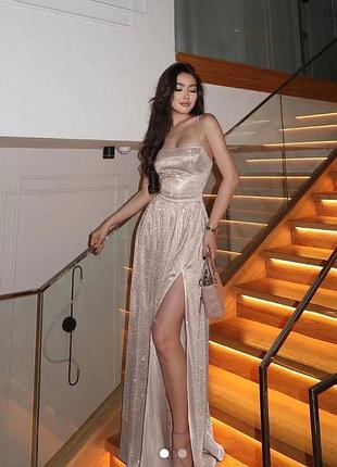 Платье вечернее, блестящее, новое