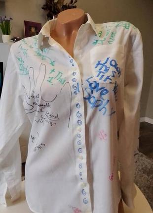 Женская дизайнерская рубашка классического кроя