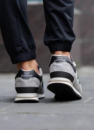 Кроссовки new balance 574 silver grey 8