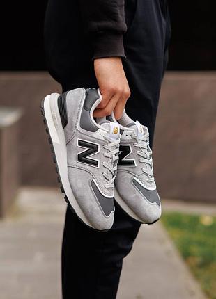 Кроссовки new balance 574 silver grey 10