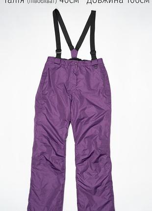 Штани лижні сноубордичні crivit зимові спортивні з лямками шлейками термоштани мембранні теплі катання на лижах для сноуборда лиж брюки брендові