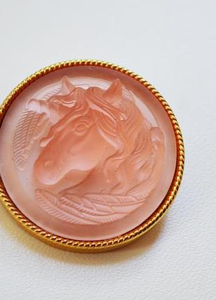 Рожева брошка єдиноріг брошка kirks folly