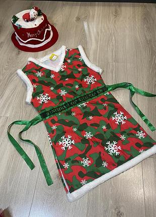 Костюм новорічний капелюх 122 128 гном ельф