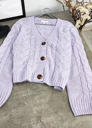 Мягкий сиреневый кардиган h&amp;m