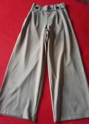 Широкие женские брюки палаццо мокко