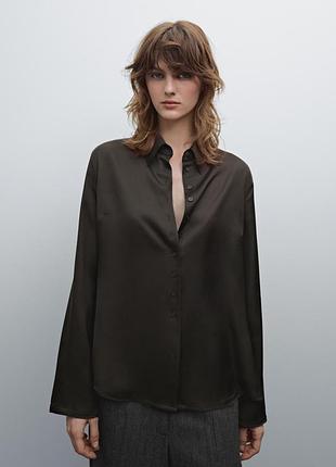 Шовкова сорочка блуза massimo dutti