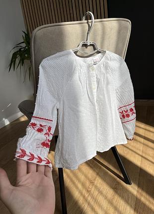 Блуза zara сорочка, вишиванка