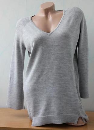 Вовняний джемпер подовжений вільного крою karen millen, вовна