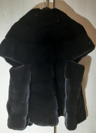 Норкова шуба ,жилет braschi