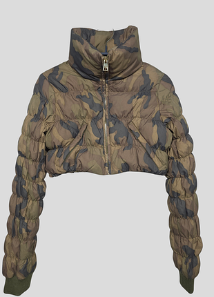 Камуфляжный пуховик натуральный пух liu-jo размер s