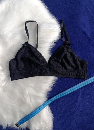 Кружевной топ браллет топик нижнее белье базовый классический черный