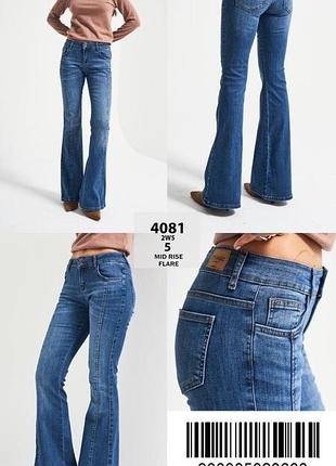 Накладной платеж ❤ it's basic flare mid rise турецкие джинсы на низкой посадке клеш с стрейчем