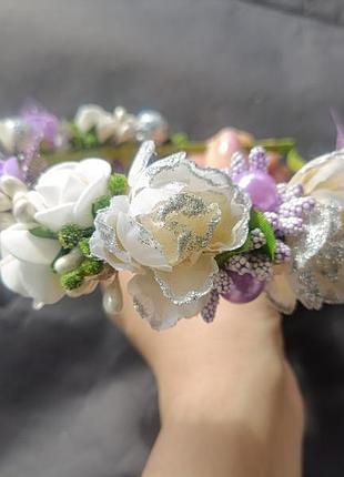 Обруч с цветами