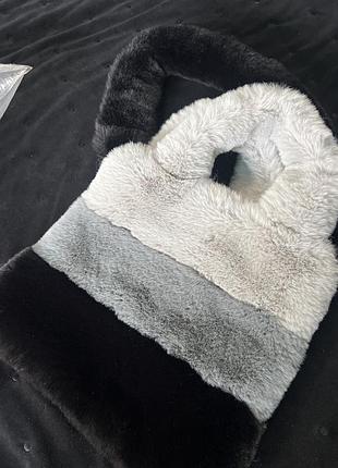 Стильна сумка мехова