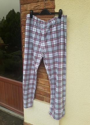 Теплые флисовые брюки для дома на резинке. швейцария.