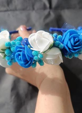 Обруч з квітами 2