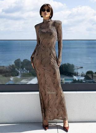 3 кольори! жіноча максі сукня у сіточку, облягаюча, базова, футляр, довге плаття з сітки, сітка, з принтом, вечірня, базова, гольф, прозора