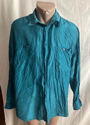 Рубашка мужская 100% шелк