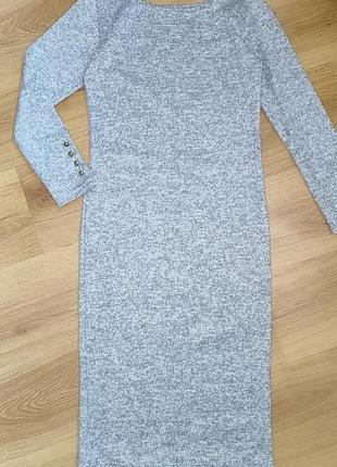 Теплое платье длинное женское