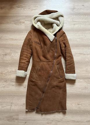 Натуральна сучасна дублянка xs