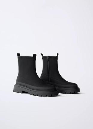Черевики на дівчинку чорні zara new