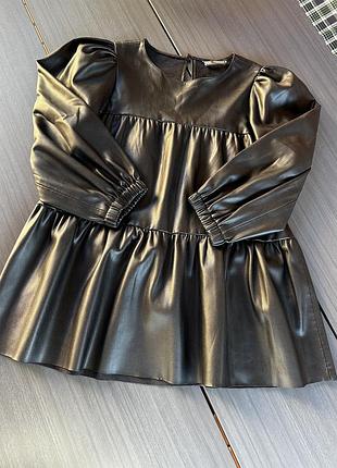 Кофта zara еко шкіра 5