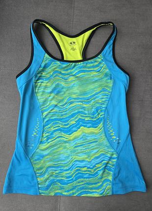 Топ спортивний жіночий, з внутрішнім топом для підтримки бюсту