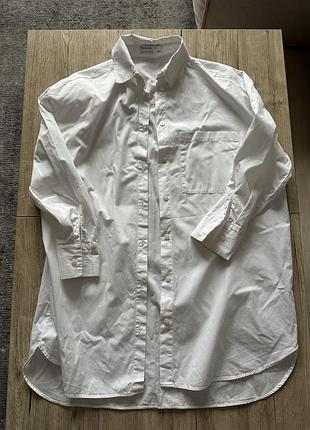 Жіноча біла сорочка bershka xs s