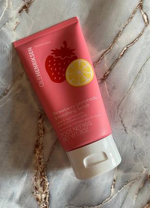 Скраб для лица trawberry lemonade smoothing scrub от olehenriksen