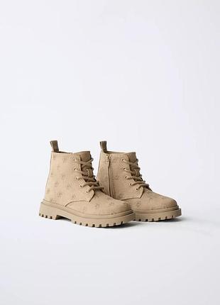 Черевики на дівчинку бежеві zara new