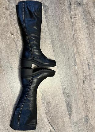 Сапоги сапожки ботфорди чоботи натуральна шкіра 38
