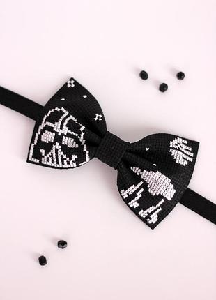 Краватка-метелик із вишивкою "дарт вейдер"