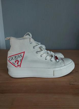 Шикарные кеды на высокой подошве guess оригінал