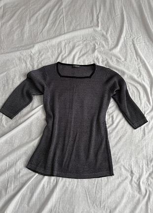 Кофта блуза вʼязана укорочений рукав бренд mamut розмір l 40