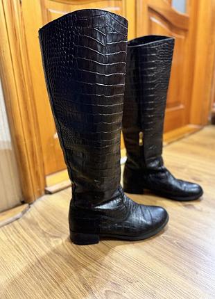 Чоботи шкіряні зимові