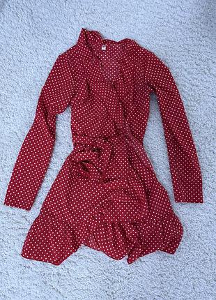 Плаття  в горошок, велюр, гусяча лапка по 250грн
