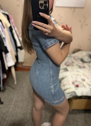 Джинсова сукня zara 4