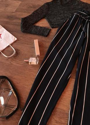 Штаны в полоску zara