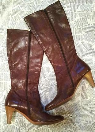 Сапожки из натуральной кожи vero cuoio