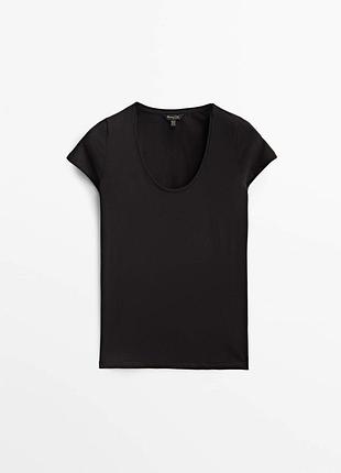 Massimo dutti жіноча струмуюча бавовняна футболка