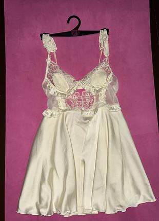 Пеюар або спокуслива нічна сорочка ✨🤍✨на зріст 160 -167