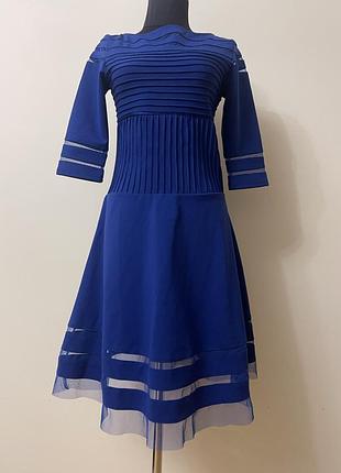 Жіноча коротка сукня синього кольору xs/s