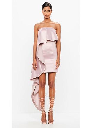 Атласное платье бандо премиум линейки