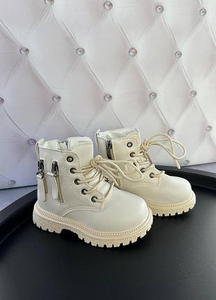 Детские теплые ботинки ботинки на меху на замочке