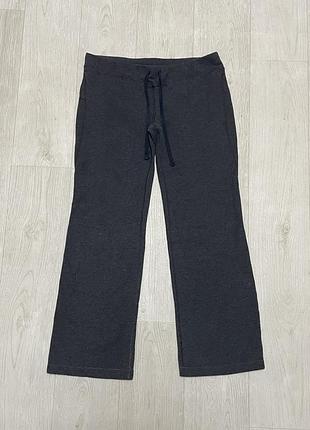 Спортивные штаны темно серые на флисе женские s