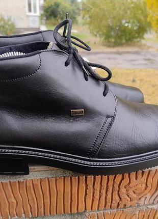 Зимові шкіряні  черевики rieker