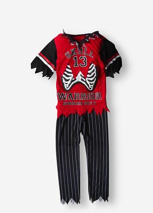 Карнавальный маскарадный костюм зомби регбист футболист мертвец halloween хэллоуин george 9-10 лет