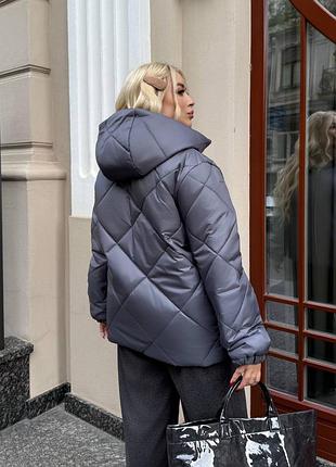 Тепла осіння куртка великого розміру